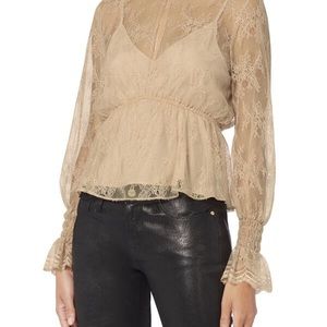 Intermix size 0 Juliet style lace blouse